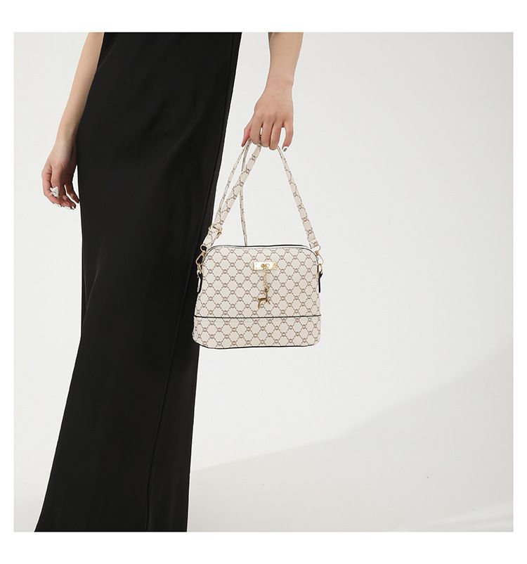 Borsa a tracolla monospalla con texture da donna, modello Advanced Deer Hanging, modello 2024, nuova moda_voghion.com