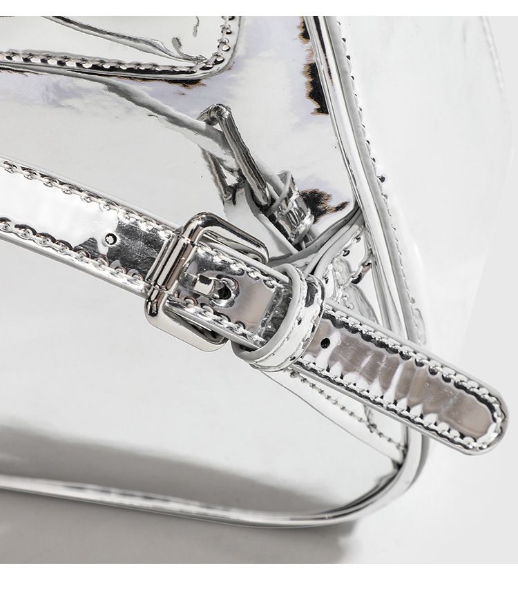 Damentaschen Silberner Rucksack aus Ölwachsleder für Damen, neue Modekette, Handtaschendesign, Nischen-Reiserucksack_voghion.com