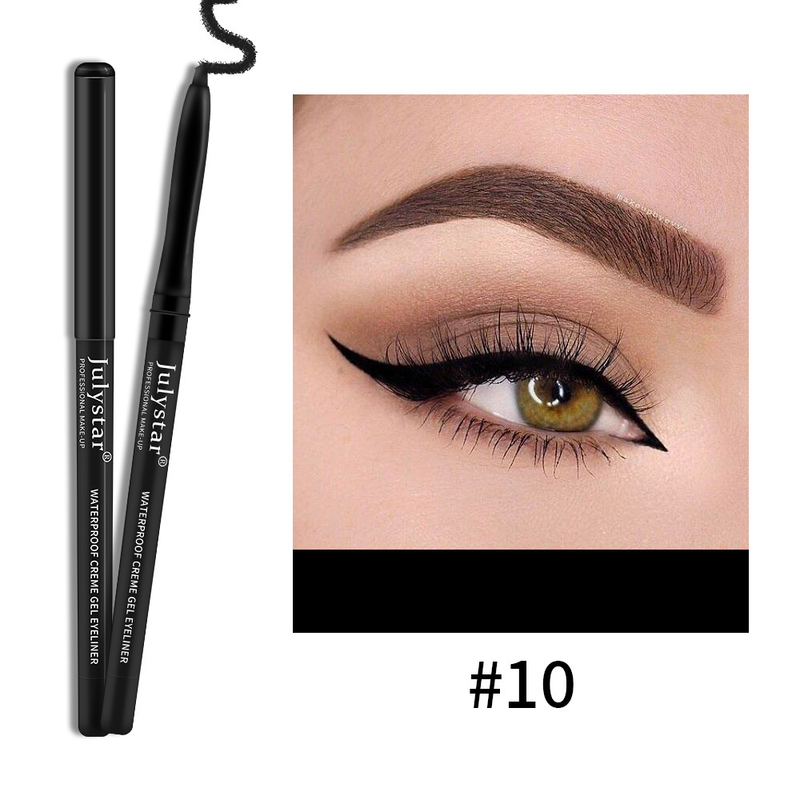 Julystar langlebiges Farbgel, wasserfest und nicht leicht zu verschmieren, weißer Eyeliner-Stift_voghion.com