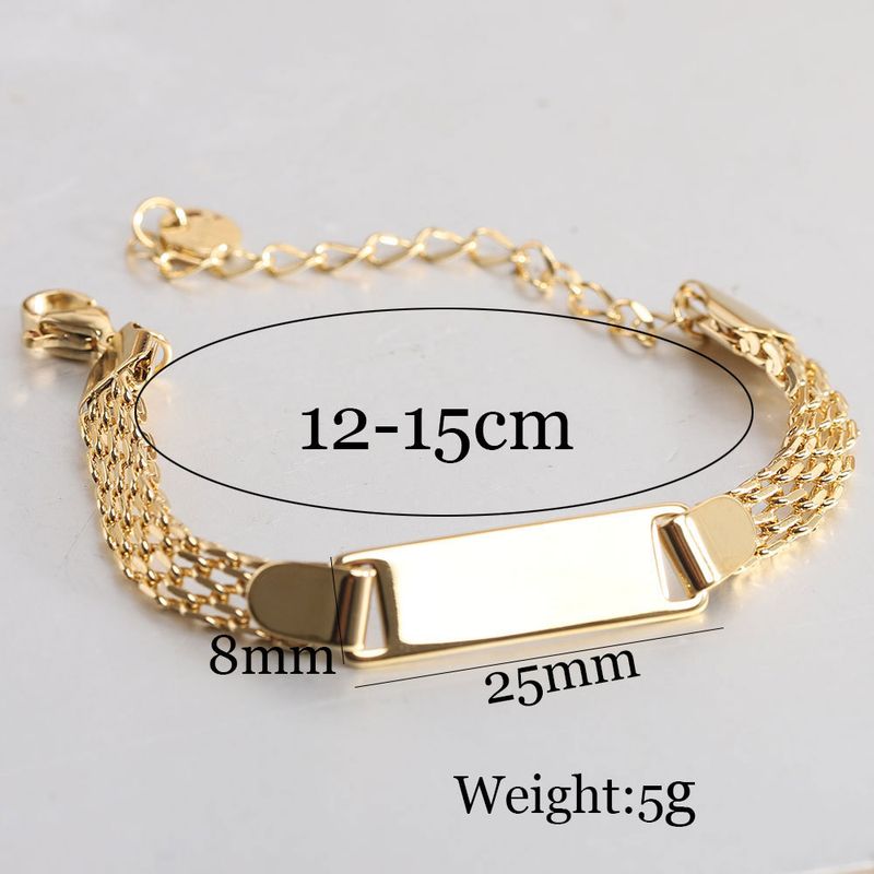 Fashion 8mm Rectangular Tag Charm Of I Love You Printings With Mesh Links Chain Bracelet By Stainless Steel For Men Women_voghion.com
