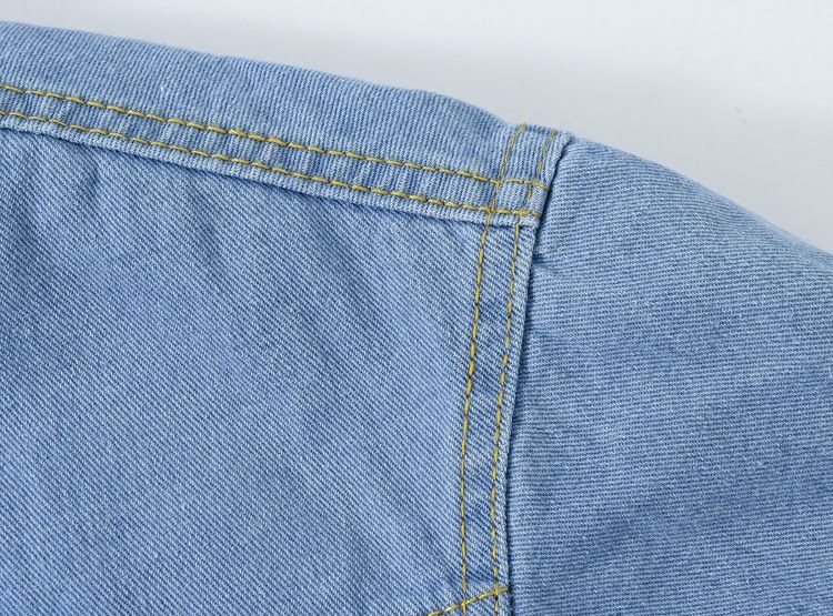 Giacca da donna in denim foderata in pile, calda e calda, con collo in pelliccia sintetica di coniglio, casual, blu, oversize, con spalle scese_voghion.com