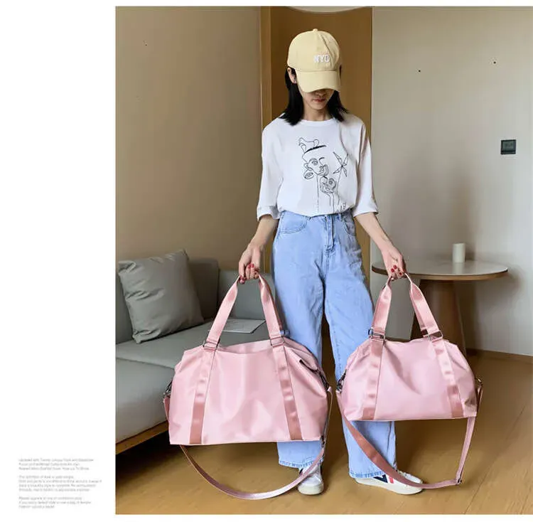 Fitness-Handy-Yoga-Tasche für Frauen mit Nass- und Trockentrennung, wasserdicht, großes Fassungsvermögen, Reisetasche für Kurztrips_voghion.com