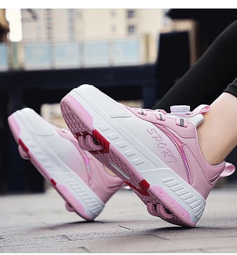 Chaussures de course en gros, patins à quatre roues, chaussures de déformation, chaussures de sport à roulettes pour l'extérieur, patinage à roulettes_voghion.com