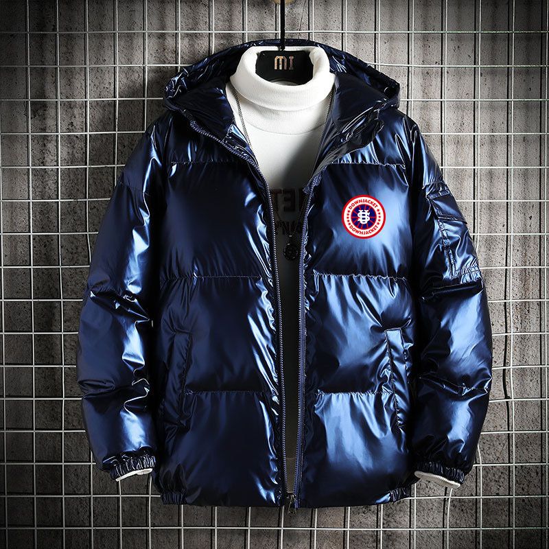 Men's Clothing Men's Clothing, Glossy Fabric, Down Filled Cotton Coat, Trendy Brand, Cropped Style, Heavy And Fluffy US Jacket_voghion.com