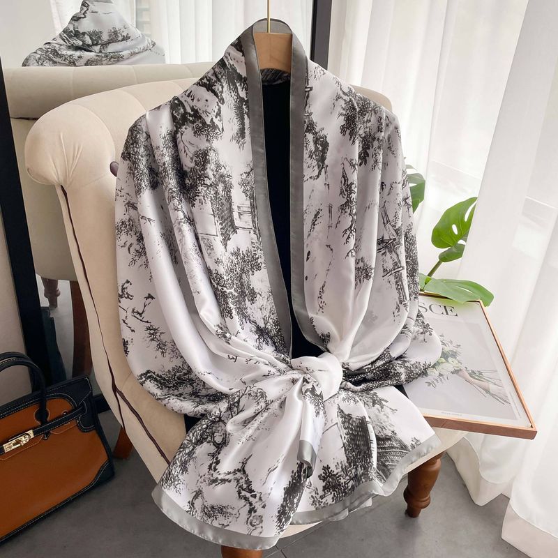 Nuova sciarpa scialle camicia francese alla moda versatile 180 moda femminile_voghion.com