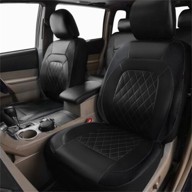 Universal Car Seat Cover Set PU Leather Vehicle Cushion Full Surrounded Protector Pad Anti-Scratch Fit Sedan Suv Pick-up_voghion.com