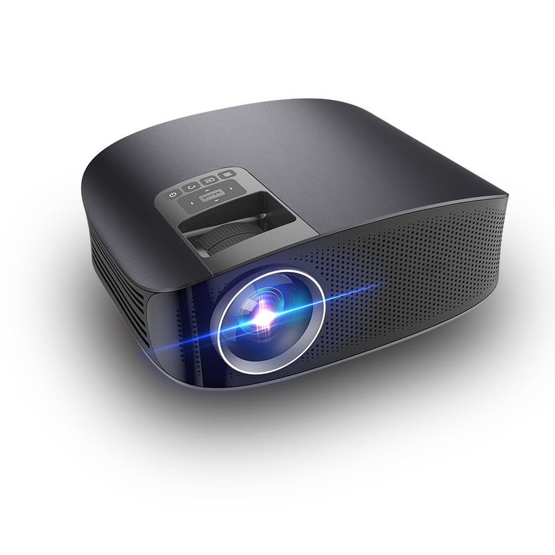 YG600 LCD LED Projetor 3600 Lumens 1080P Com Fio Sincronização Exibição Vídeo Multi Tela Home Cinema Projetor HD VGA USB DVD Player_voghion.com