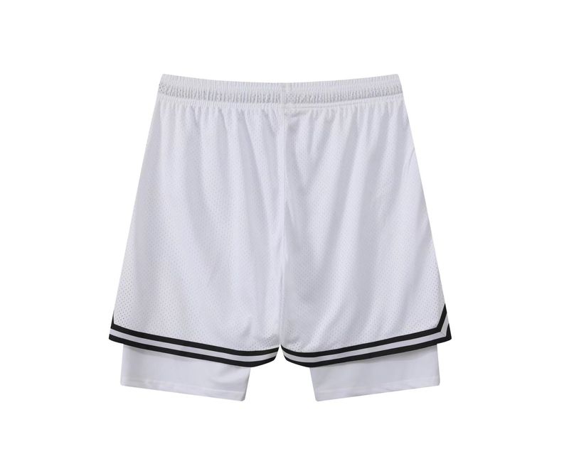 Shorts de sport pour hommes, leggings d'entraînement, pantalons de basket-ball à séchage rapide, tissés en deux pièces respirants_voghion.com