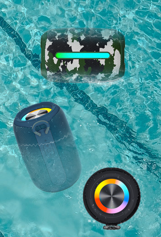 Grensoverschrijdende nieuwe subwoofer, slimme, hoogwaardige geluidskwaliteit, mini-feestverlichting, waterdichte Bluetooth-luidspreker_voghion.com