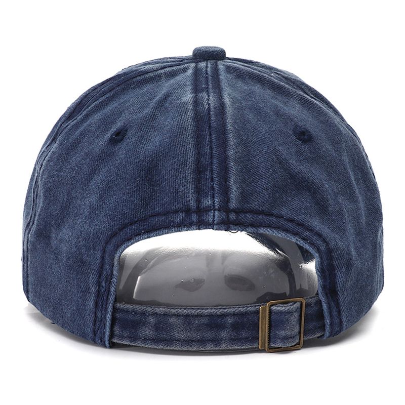 Unisex Plain Baseball adjustable Solid Color Peaked Cap Vintage Washed Cotton Snapback Hats for Women Men Gorras Para_voghion.com