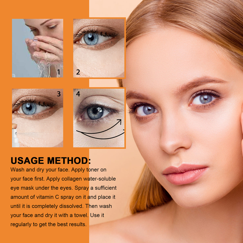 EELHOE Augenmasken-Spray-Set, Rekombinationsfalten, Anti-Aging, Kollagen, feuchtigkeitsspendend_voghion.com