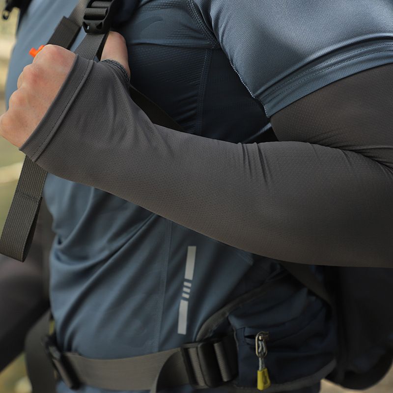 Men's Cooling Sun Mask Set - UPF 50+ Full Face Cover With Neck Protection & Arm Sleeves, Lightweight & Breathable For Cycling_voghion.com