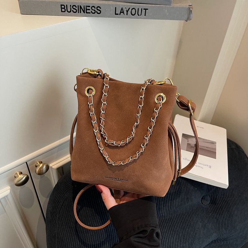 Borsa a tracolla con coulisse in stile coreano Niche per donna, autunno 2025, nuova, versatile, opaca ed elegante_voghion.com