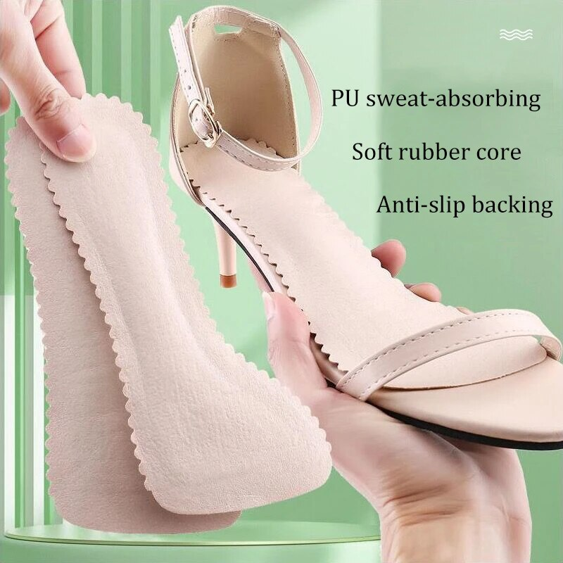 Sandals Insoles Self-adhesive Non-slip Women Shoes Pads Breathable High-heeled Shoe Soft Cushion Sole Stickers Orthotics_voghion.com