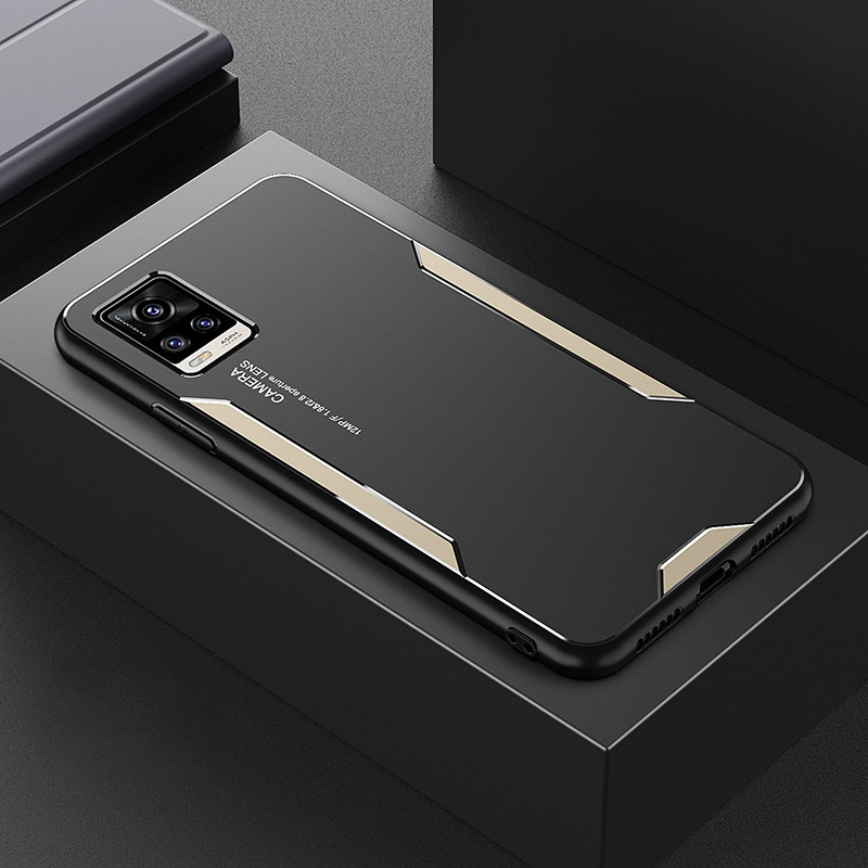 Per Vivo V9 V11i V11 V15 Pro V17 Neo V19 Custodia in metallo di alluminio per Vivo V20 V21 V21E V23 Pro V23E Silicone opaco Cover Pho_voghion.com