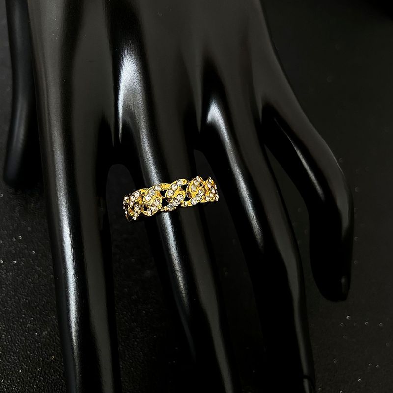 Anello Hip Hop con catena cubana e diamanti da 8 mm, accessorio unisex, nuovo gioiello_voghion.com