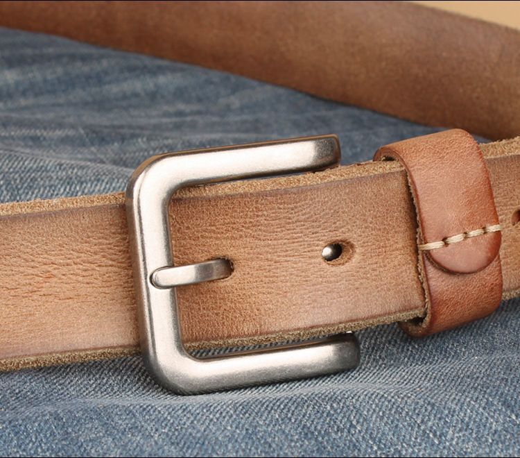 HOT High Quality Belt Men's Genuine Top Layer Pure Leather Pin Buckle Jeans Fashion Belts for Men Designer Brand_voghion.com