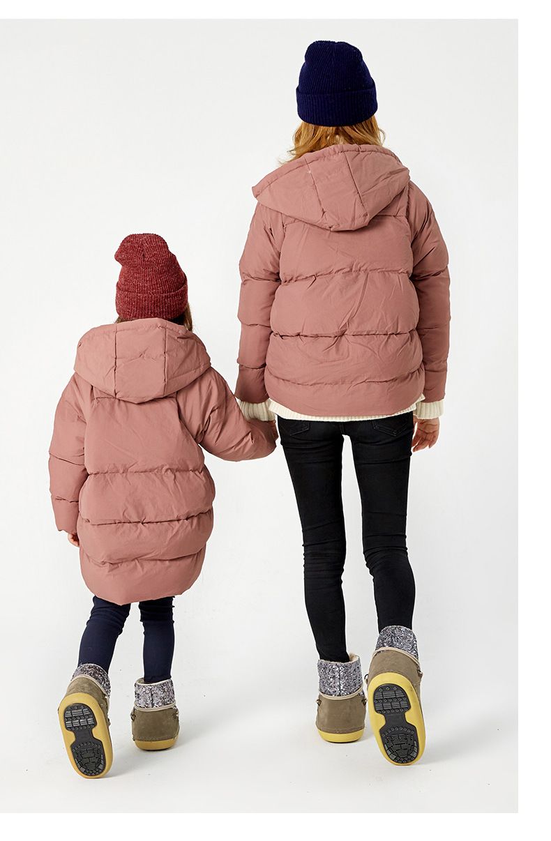 Scarponi da sci corti con paillettes foderati in pile caldo invernale per bambini, modello Parent-Child 2025, per ragazze, alla moda_voghion.com