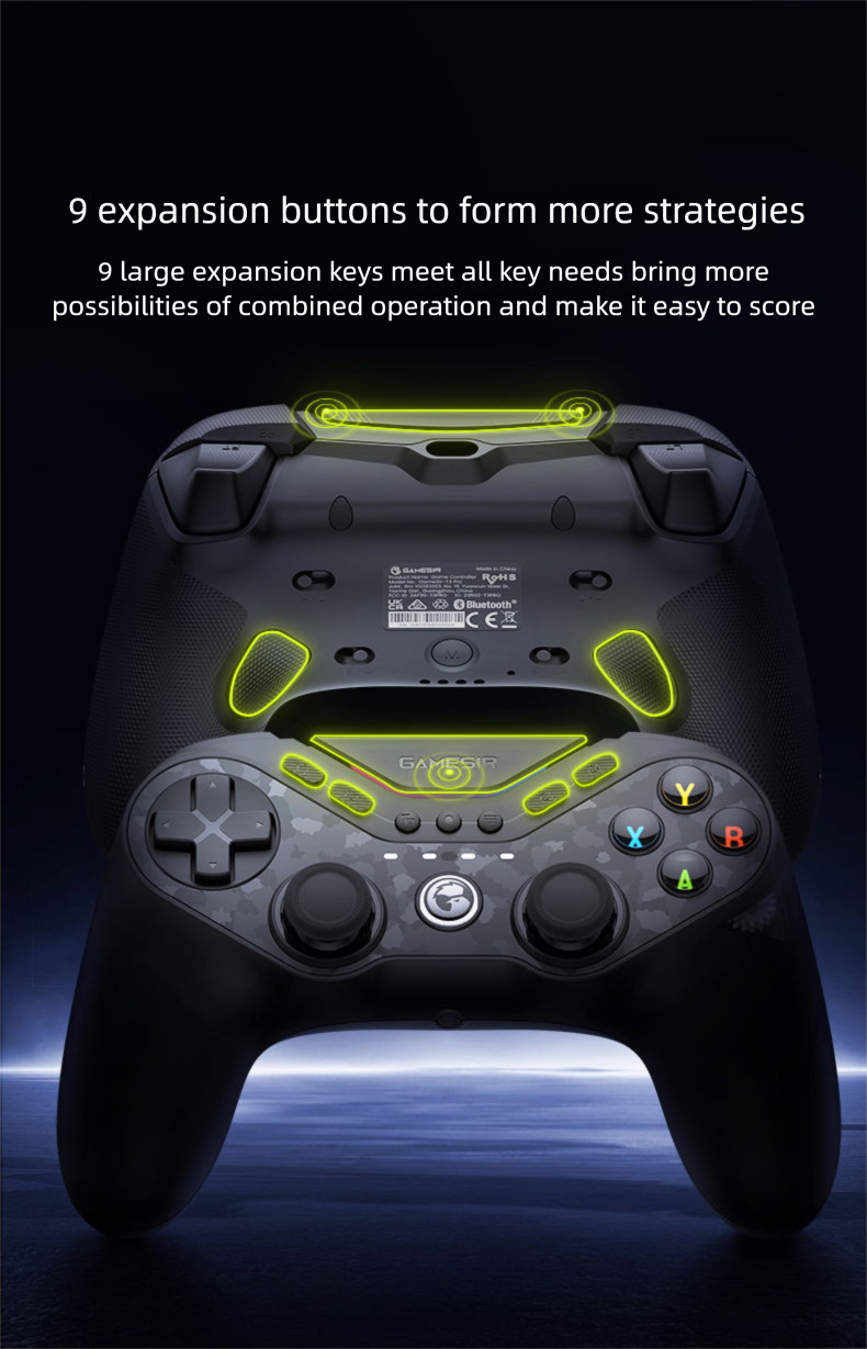 【Controlador Symmetrical Flagship】Gaisi Little Chickn T3 Pro Nin-Taild Fox Wirlss Black Myth Controller PC_voghion.com
