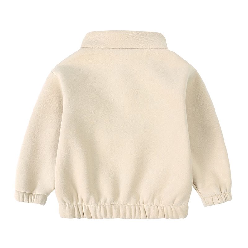 Conjunto de suéter informal para niño: sudadera de algodón cálido y pantalón deportivo para otoño e invierno (de 3 a 8 años, marrón, caqui y gris)_voghion.com