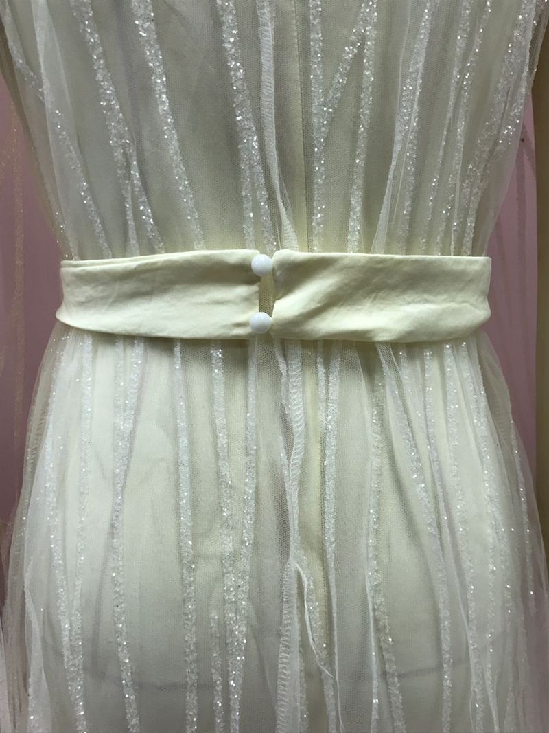 Elegantes Abendkleid mit langen Ärmeln für Damen – Sexy Abendkleid mit hoher Taille für Hochzeit, Party und Bankett (Elfenbein, Blau, Lila)_voghion.com