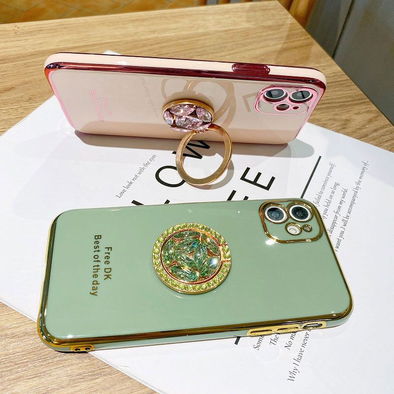 A 15 25 Case Luxury With Holder,Diamond Ring Case For Samsung Galaxy A25 A55 A15 16 5G Shockproof Case S23 FE Cover With Lanyard_voghion.com