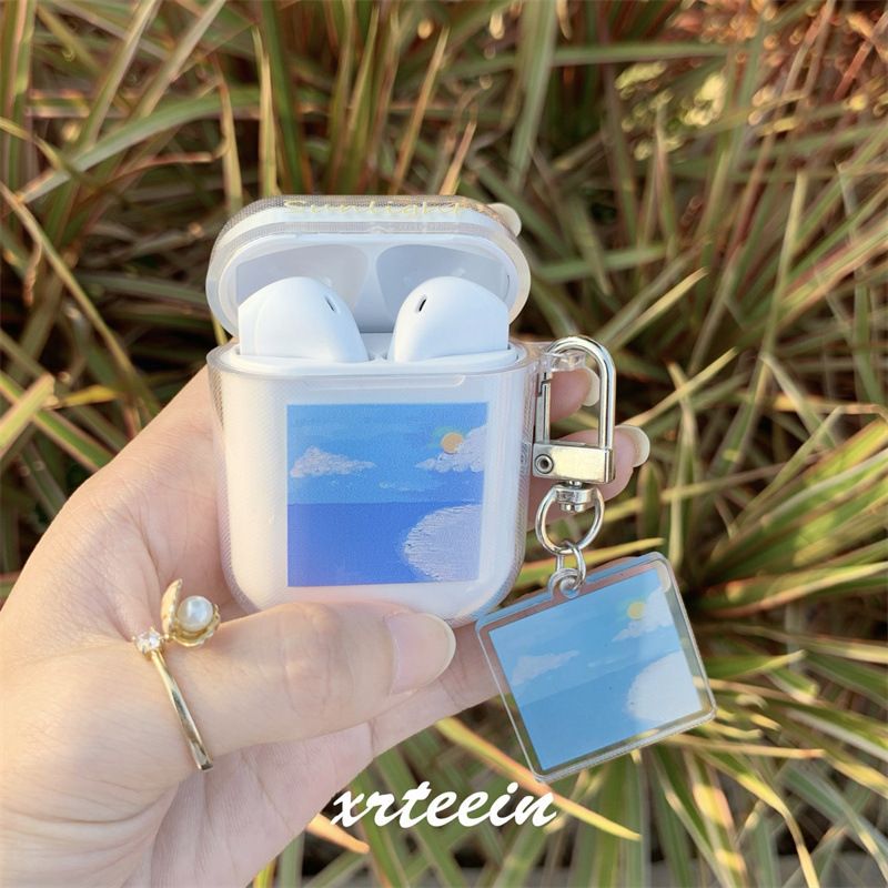 Applicable To Apple Bluetooth Ins Wind Flower AirPods Pro Protective Cover 3rd Generation Transparent Soft Case Earphone Cover 1/2nd Generation_voghion.com