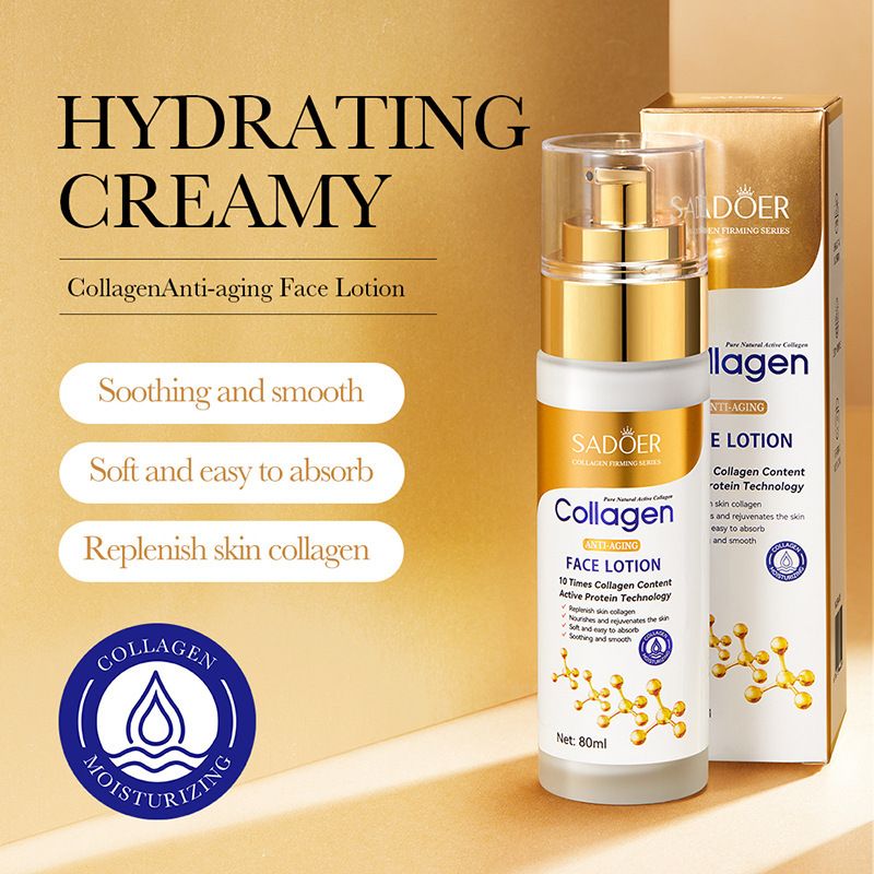 Loción de colágeno óseo SADOER, hidratante, control de aceite y reposición de agua, emulsión acuosa, esencia_voghion.com