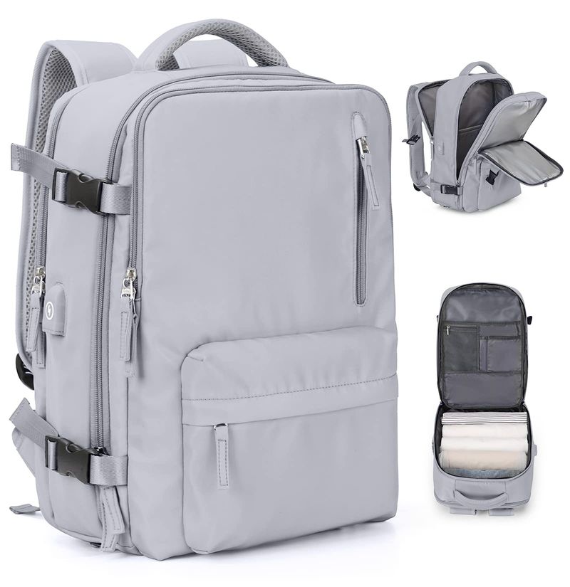 Reiserucksack für Damen, großes Fassungsvermögen, multifunktionales Gepäck, Freizeitrucksack, Reisetasche für Geschäftsreisen, Schultasche für Studenten_voghion.com