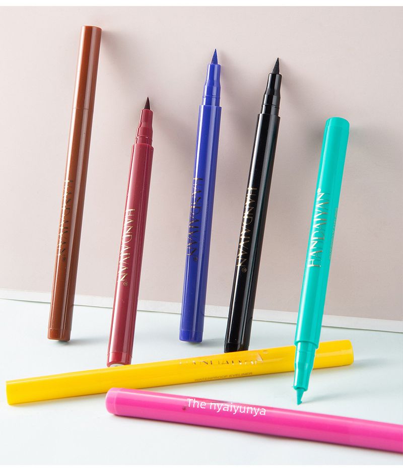esplosivo handaiyan12 colore opaco asciugatura rapida non facile da sbiadire eyeliner colorato set trucco performance_voghion.com