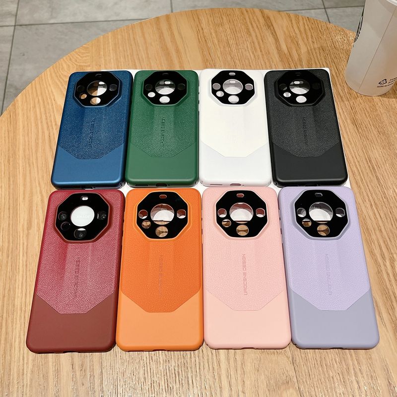 Litchi Leather Magnetic Case For Huawei Mate 70 Pro+/P70 & Xiaomi 15 - Premium Luxury Master Series With Auto-Align Protection_voghion.com