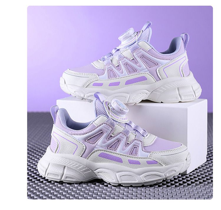 Zapatos para niños, nuevos, de malla transpirable, con botones giratorios, deportivos, de suela suave, antideslizantes, informales._voghion.com