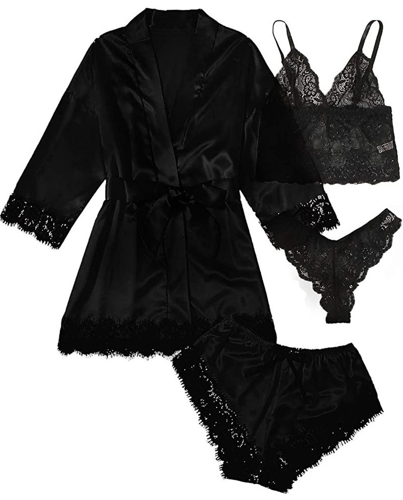 Drop Shipping Wholesale Winter Ladies Night Gown Wear Suits Sleep Wear Women Pamas Set Plus Size Pama Women'S Sleepwear_voghion.com