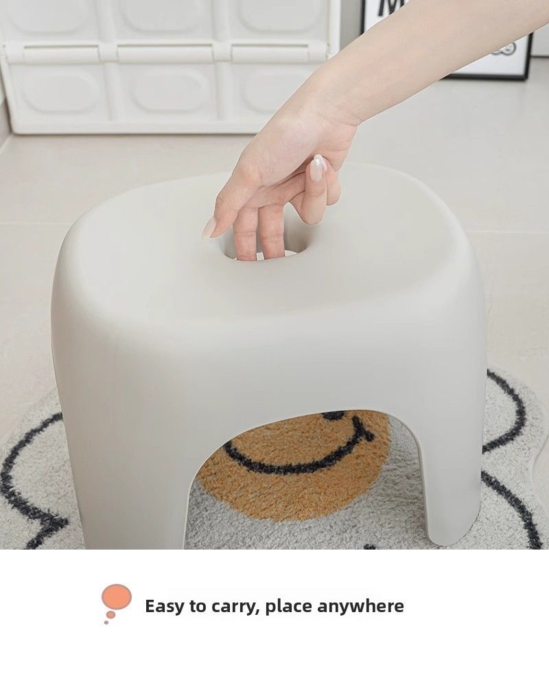 Verdickter Hocker für den Heimgebrauch, Couchtisch für das Wohnzimmer, kleiner, robuster Hocker für Erwachsene, Schuhwechselstuhl für das Badezimmer_voghion.com