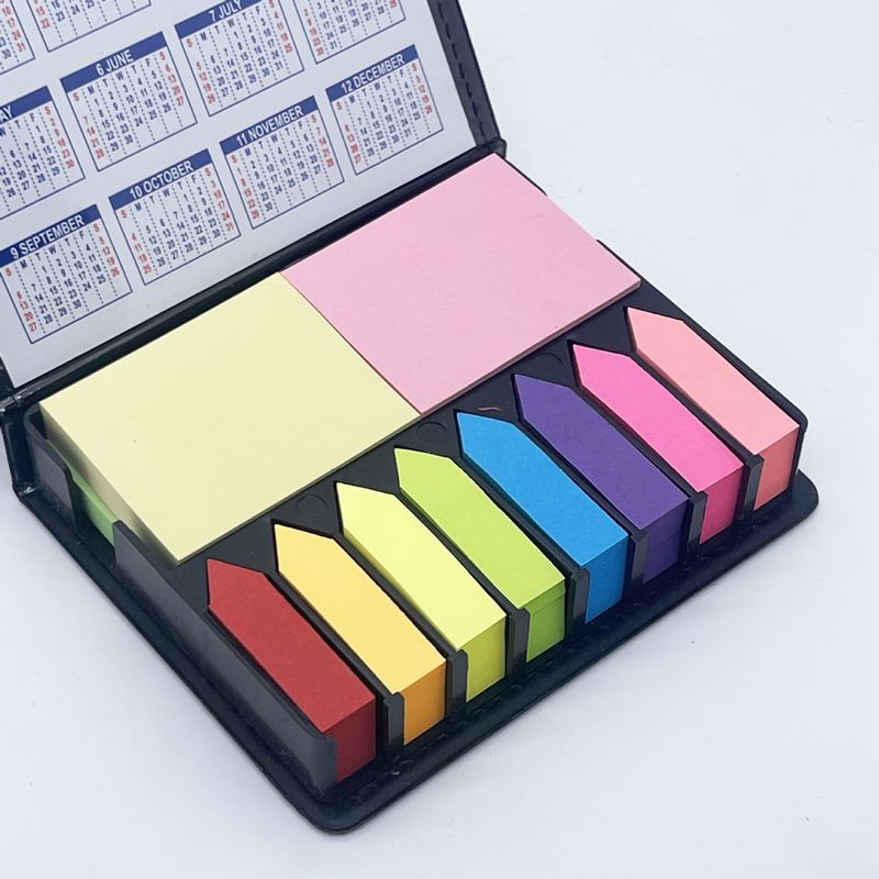 Ekskluzywny skórzany organizer na notatki z PVC z karteczkami samoprzylepnymi i kalendarzem – 1000 kartek, personalizowany organizer na biurko do użytku domowego i biznesowego_voghion.com