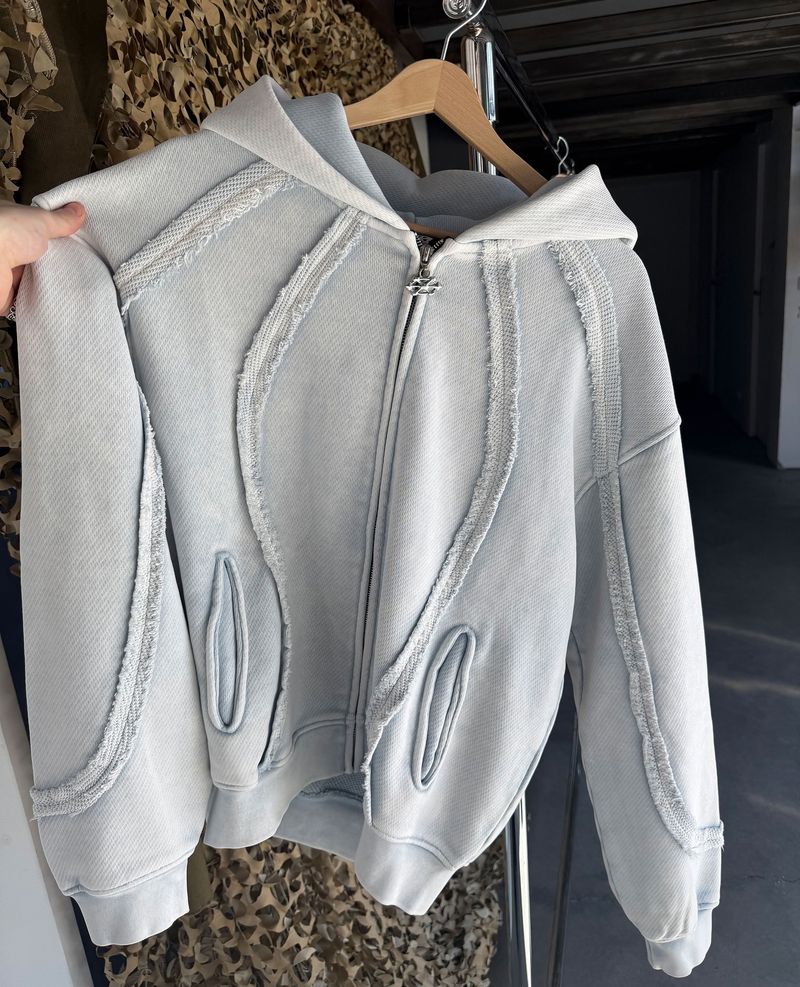 Felpa con cappuccio pesante con zip e grafica 3D - Pullover streetwear per uomo e donna_voghion.com