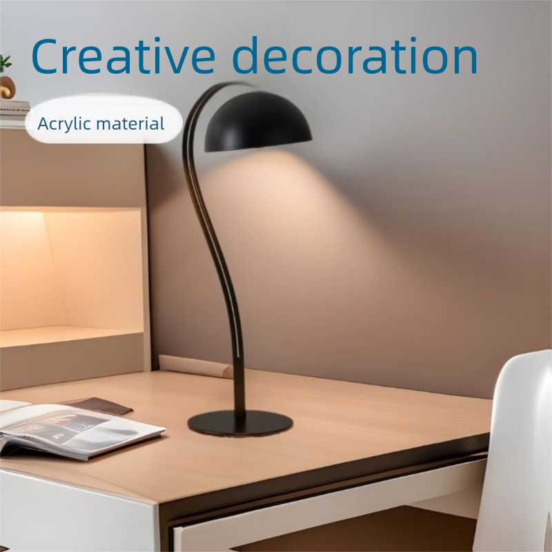 Lampada d'atmosfera LED ricaricabile a luce calda in stile coreano, touch, per soggiorno, studio, camera da letto, inferiore a 36 V._voghion.com