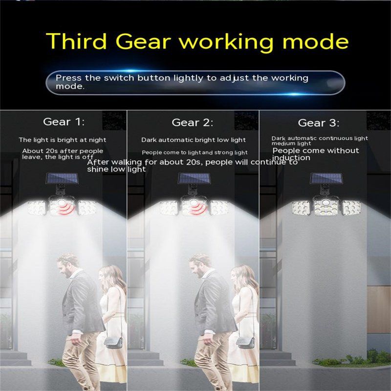 122led Solar Light With RC 2400mah Lithium Battery Outdoor Waterproof Garden Street Lamps Spotlight TG-TY07508_voghion.com