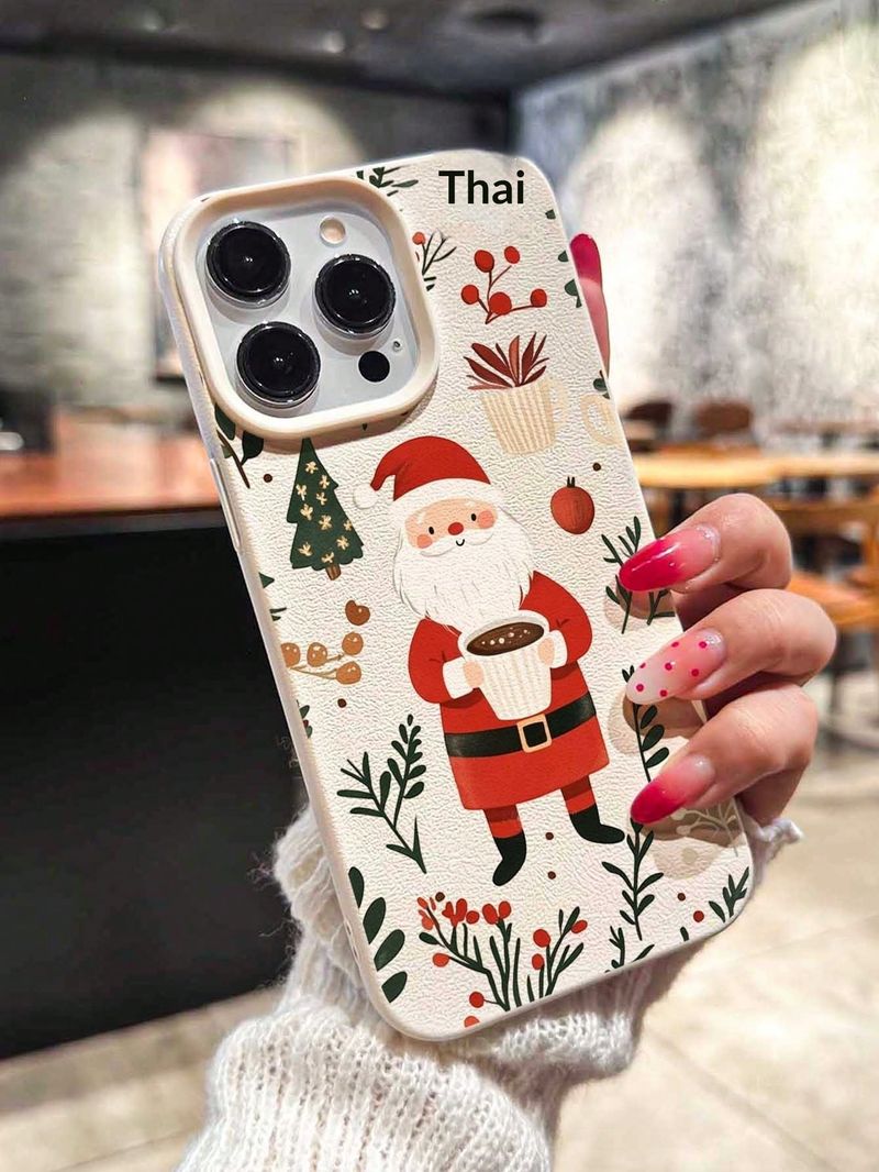 50704555550<=3 Various Christmas Tree Compatible 17 16 Phone Case 15 Pro Leather Texture 14 Cross-Border 13 Holiday_voghion.com