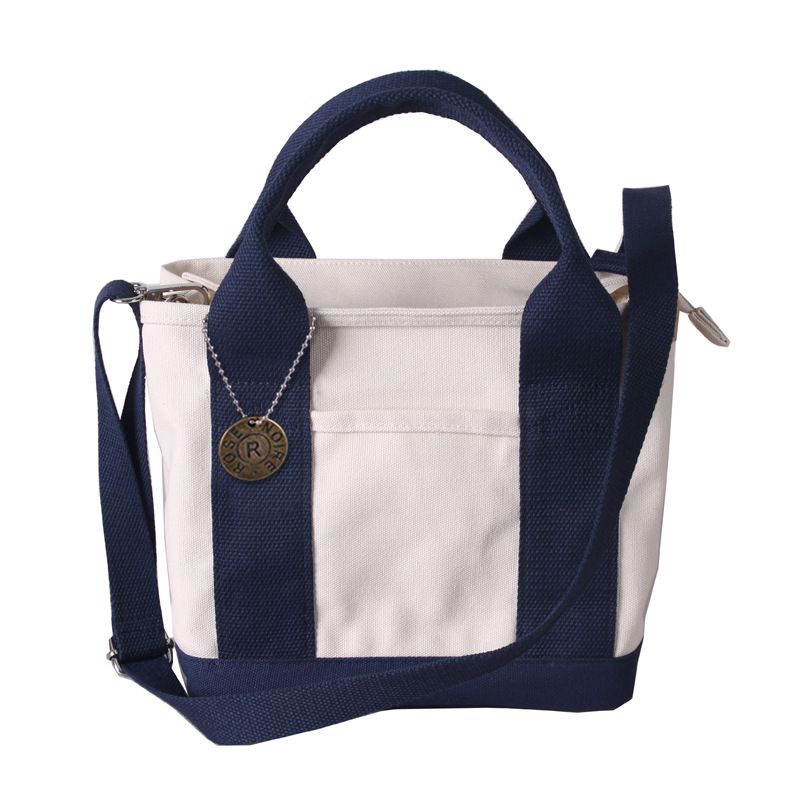 Zipper Shoulder Japanese Rakuten High-end Lunch Handheld 16 An Layer Canvas Women's Bag_voghion.com