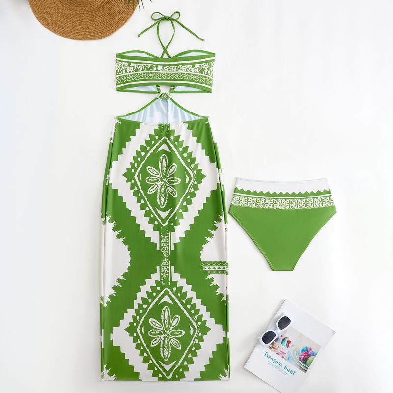 Odzież damska Split Women's Swimsuit Vacation Bikini Swimsuit_voghion.com