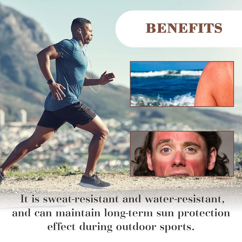 East Moon Enhanced Sunscreen For Men, Summer Outdoor Uv Protection Moisturizing Mild Refreshing Protective Cream_voghion.com
