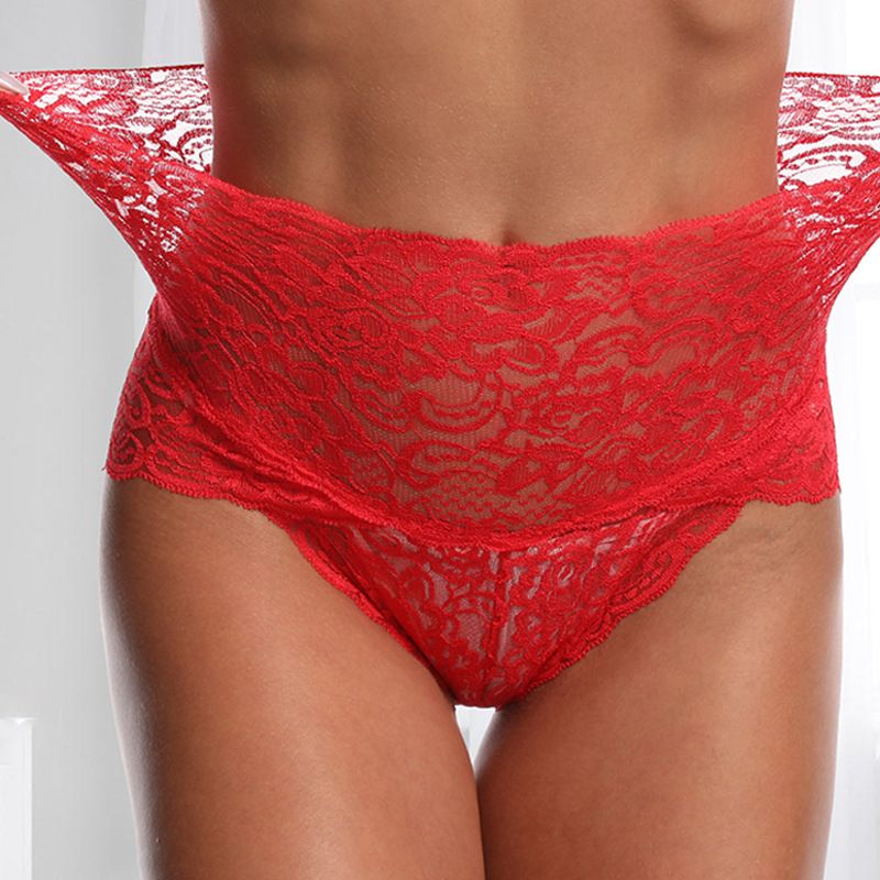 Glutei addominali a vita alta che sollevano biancheria intima di pizzo, pantaloni ad angolo piatto da donna sexy e traspiranti, multicolore_voghion.com