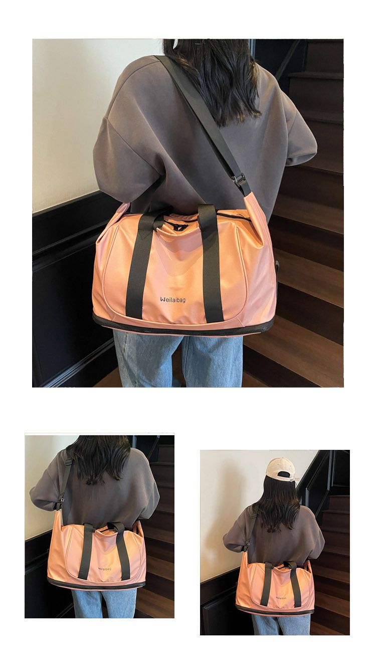 Draagbare reistas voor natte en droge spullen voor vrouwen, grote capaciteit outdoor vrijetijdsbagage, uitbreidbare lichtgewicht yoga-fitnesstas_voghion.com