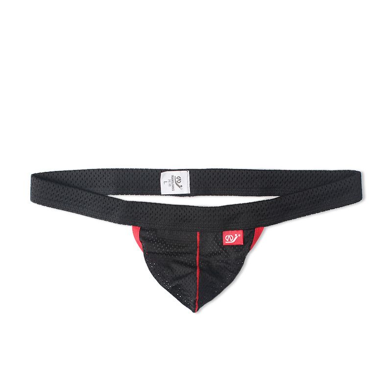 Beauty Sexy Underwear Low Waist U-Convex Breathable Mesh T-Pants Men's Thong_voghion.com