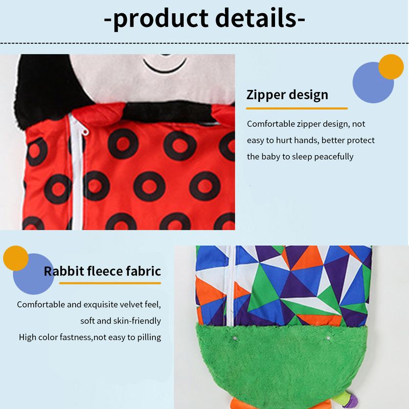 Saco de dormir de dibujos animados para niños, regalo de cumpleaños, saco de dormir para niños, almohada de peluche, sacos de dormir suaves y cálidos para bebés y niñas_voghion.com