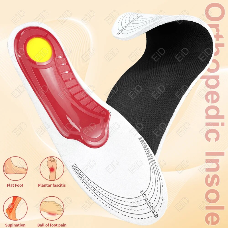 Prémiové ortotické gelové vložky do bot Ortopedické pro zdraví plochých chodidel Boty s vložkou pro podporu klenby pro plantární fasciitidu Unisex_voghion.com