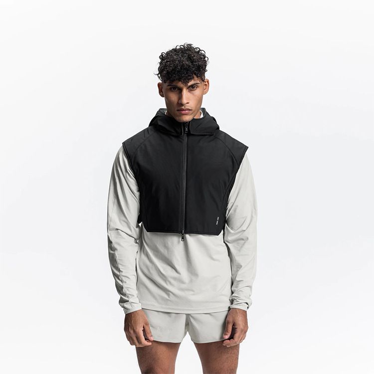 Taktische Weste Herrenmodemarke Kapuzenweste Outdoor Multifunktionale reflektierende ärmellose doppelseitige tragbare wasserdichte Freizeitjacke_voghion.com