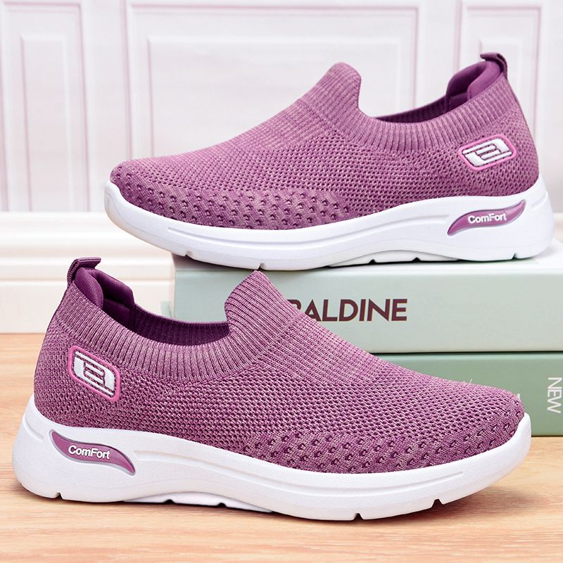 Herfst Nieuwe Casual Sokken Zachte Zolen Moeders Sport Damesschoenen_voghion.com
