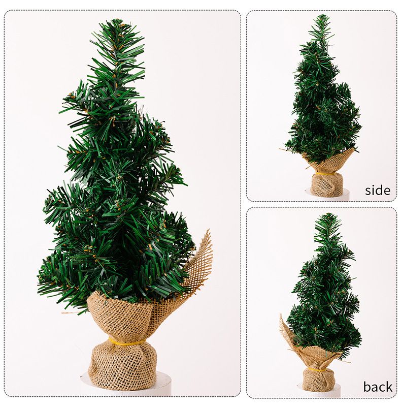 Ziemassvētku dekoratīvs mini eglīšu audums Ziemassvētku eglīšu stieņu rotājumi 30 cm Ziemassvētku eglītes darbvirsmas rotājumi_voghion.com